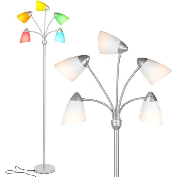 LED Floor Lamp – Multi-Head Dimmable Floor Lamp for Living Rooms & Offices - Picture 1 of 8